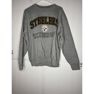 Vintage 1997 Pittsburgh Steelers Lee Sport Crewneck Sweatshirt Gray Mens Large